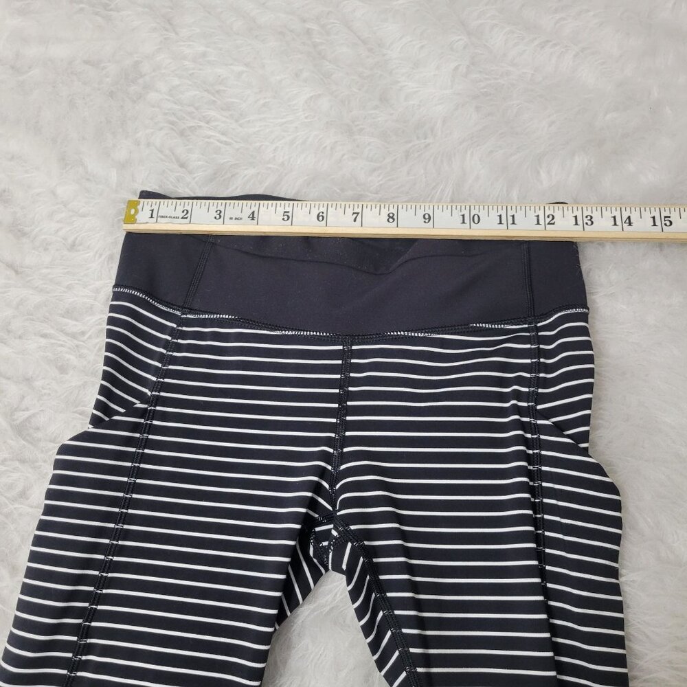 Lululemon Speed Tight Ii Parallel Stripe Black Wh… - image 8